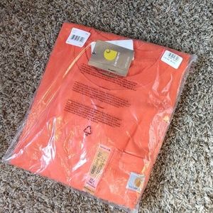 Carhartt Shirts - Carhartt long sleeve pocket tee shirt orange 3XLT Carhartt Shirts - Carhartt long sleeve pocket tee shirt orange 3XLT